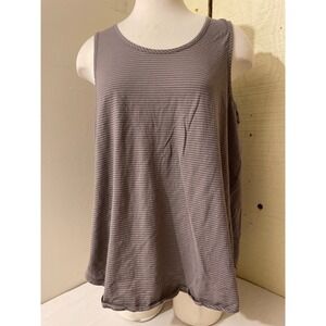 Toad & Co Womens Size‎ XL Striped Tank Top Sleeveless Casual Active